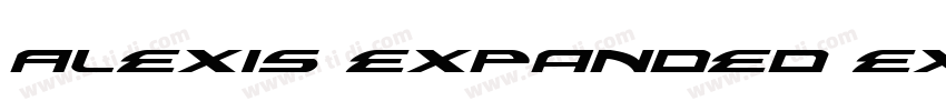 Alexis Expanded Expa字体转换